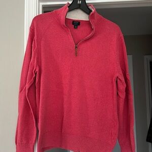 J.Crew men’s adult medium cotton quarter zip sweater